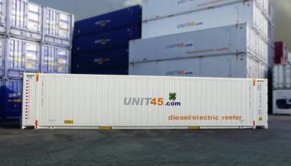 UNIT45 lanceert Europa’s eerste echte 45ft intermodal reefer container