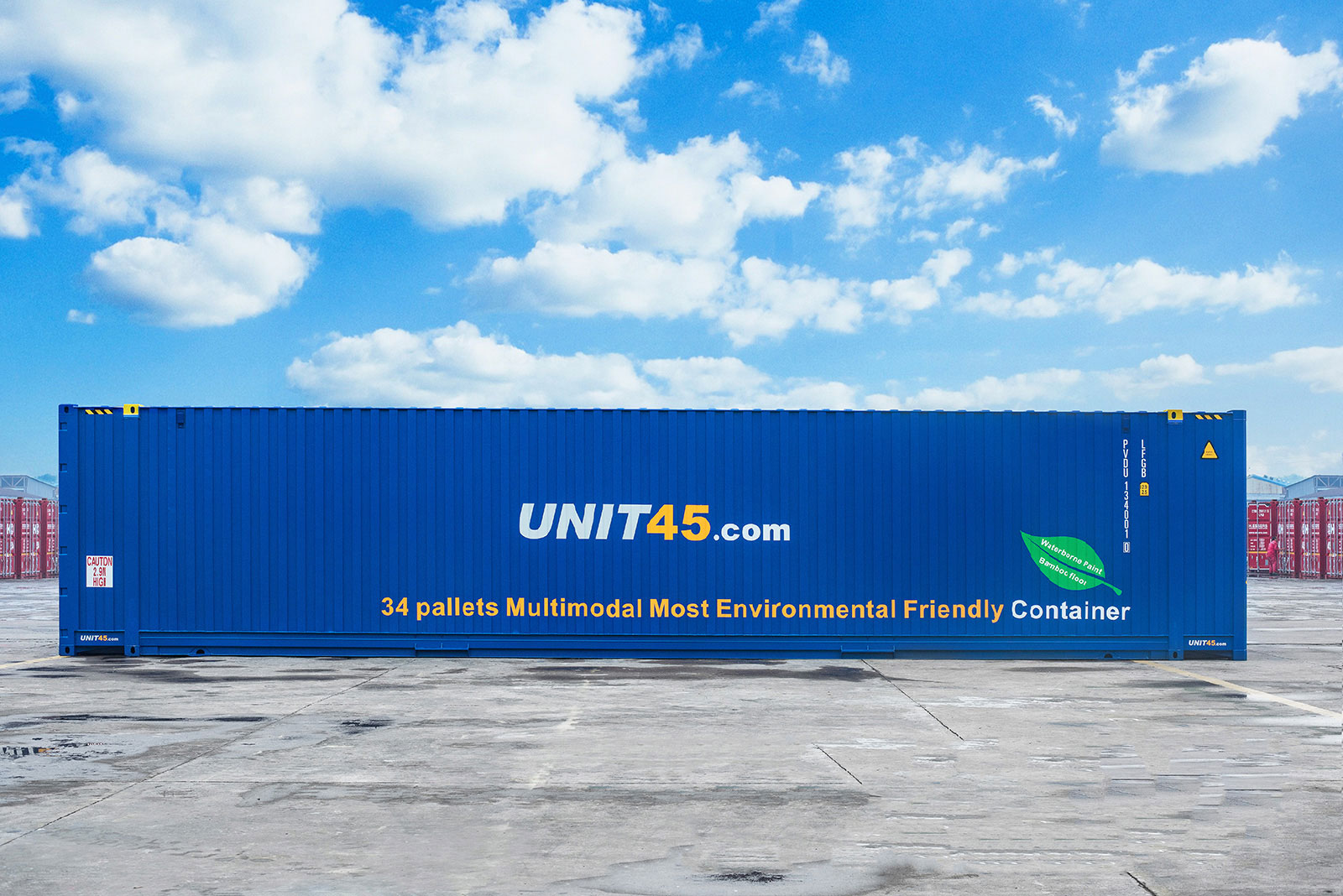 34 PALLETS 2.52m Wide | UNIT45 Containers